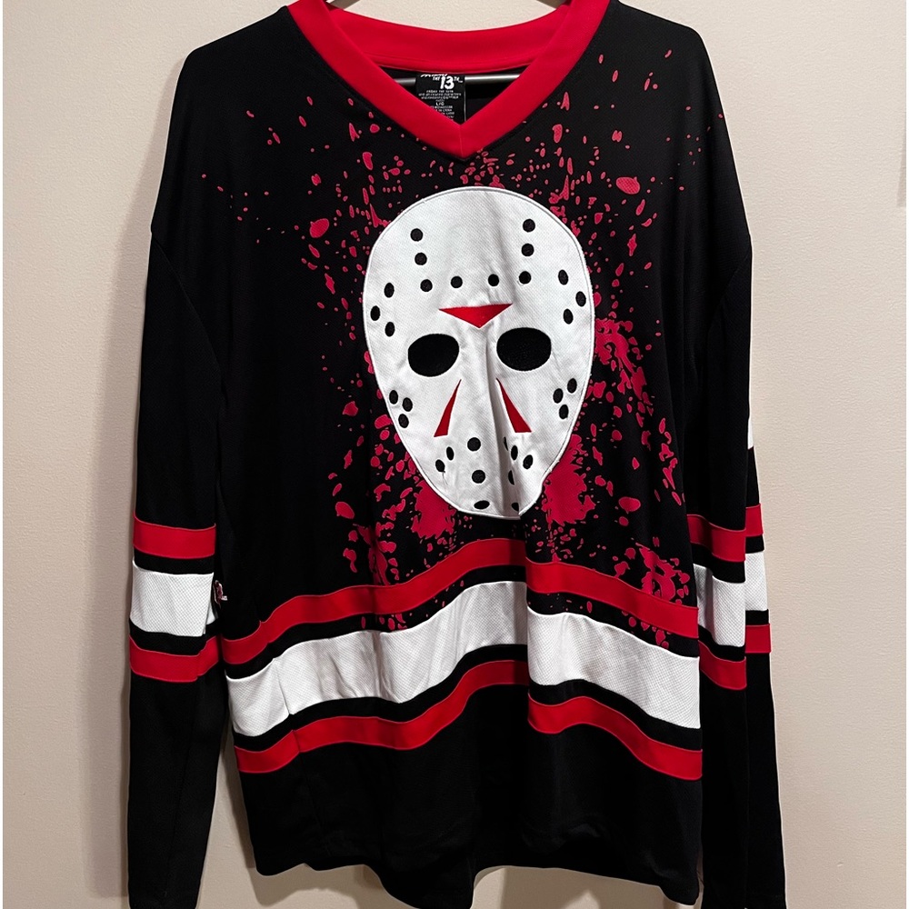 friday the 13th men’s large hockey jersey